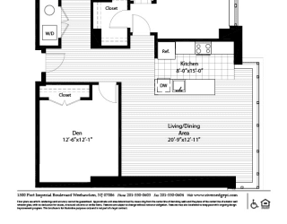 a floor plan of a bedroom apartment