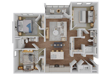 3 bed 2 bath C1 Floor Plan at Standard441, Lady Lake