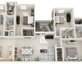 4 bed 4 bath at Tivoli Apartments of Orlando, Oviedo, FL