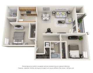 2 Bedroom 2 bath A at Stoneridge Apartments, Gainesville, Florida, 32608