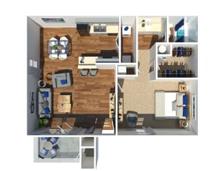 One Bedroom Waverly at Horn Lake