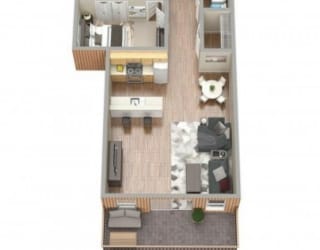 Floor Plan 2 Bedroom | 2 Bathroom | Long