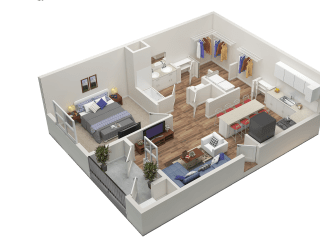 1 bed 1 bath - slate at The Slate, Jeffersonville,47130