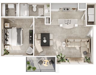 an overhead view of the floor plan of the living room of a house