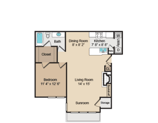 Yosemite Floor Plan at Highland Park, Fort Worth, TX, 76132