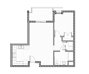 1 Bedroom 2 FloorPlan