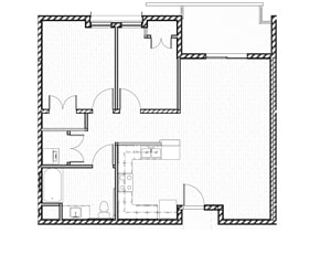 2 Bedroom 2 FloorPlan
