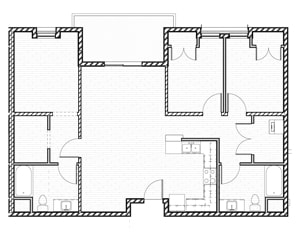 Alexander Station 3 Bedroom 2 FloorPlan