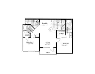 Hawthorn Floor Plan at Cypress Legends, Fort Myers, 33905