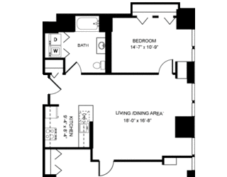 Sycamore Floor Plan at Hartford 21, Hartford, Connecticut
