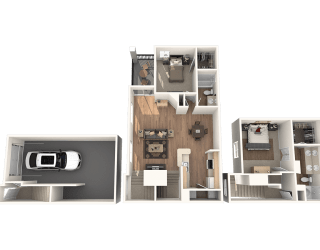 Santa Fe Floor Plan at Sedona Springs, Austin, TX, 78749