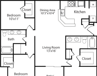 Nightingale Deluxe 2 Floor Plan at The Lodge at Lakeline Village, Cedar Park, TX