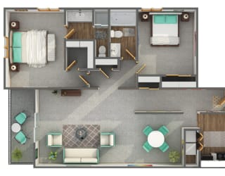 The Corktree Deluxe Floor Plan | Preserve West at Preserve West, Madison, WI, 53711