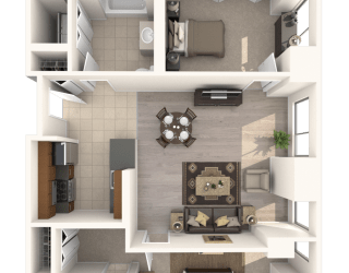 Sycamore Floor Plan at Hartford 21, Connecticut, 06103