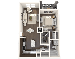 Hibiscus Floor Plan at Barcelona Jupiter, Jupiter, 33458