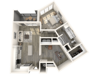 A3 Floor Plan at Inspire, Charlotte, NC, 28211