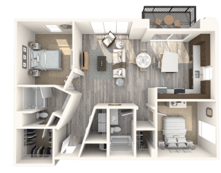 Abbey Floor Plan at Paramount on Lake Eola, Orlando, 32801