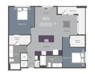 The Chastain Floor Plan at Glenn Perimeter, Georgia