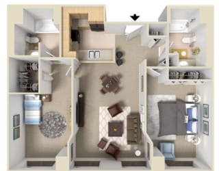 The Molino Floor Plan at Bigelow Commons, Enfield, CT