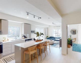 Monet Bleu Living Overview at Paperbox Lofts, Salt Lake City, Utah, 84101