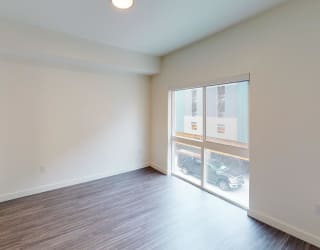 Monet Rouge Floor Plan Unfurnished Bedroom at Paperbox Lofts, Salt Lake City, Utah