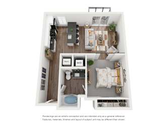 1B4 Floor Plan at The Revival, Salt Lake City