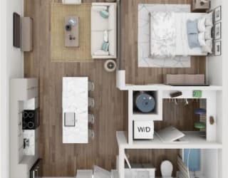 Oxygen Max floorplan at SevenO2 Main Apartments, Salt Lake City