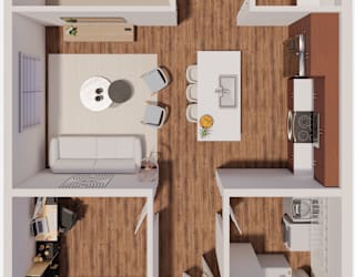 C1 Floor Plan at The Landing at Hub City, Wisconsin, 53073