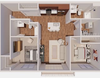 D3 Floor Plan at The Landing at Hub City, Plymouth Wisconsin