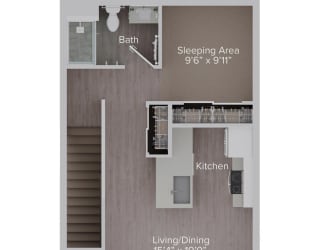 S2-2 Studio at The Locklyn Apartments