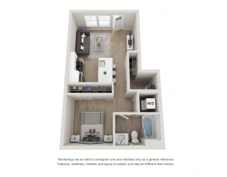Deluxe Studio Apartment at The Locklyn Apartments