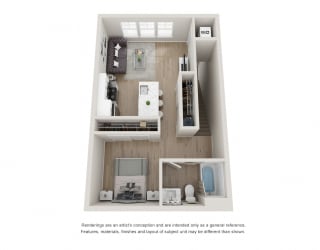 Deluxe Studio Apartment at The Locklyn Apartments