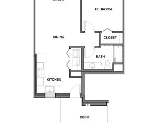 1 bedroom floorplan