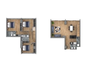 a floor plan of a house with