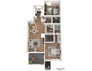 the  floor plan of the house with the living room and bedrooms
