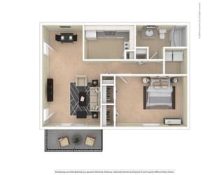 Floor Plan 1 BEDROOM 1 BATHROOM LARGE