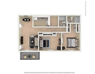 Floor Plan 2 BEDROOM 2 BATHROOM