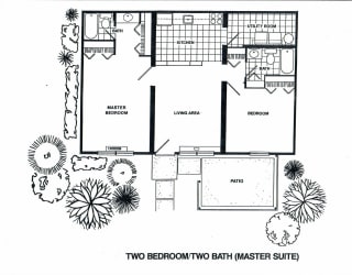 Floor Plan 2 Bed 2 Bath