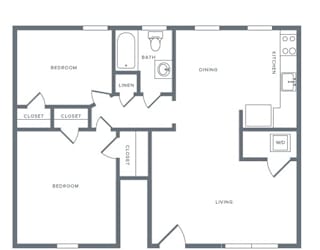 B1_Lower Floor Plan at Alister Morristown, Morristown, NJ