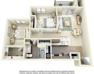 Floor Plan 2B1D
