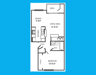 Village Fair One Bedroom, One Bathroom