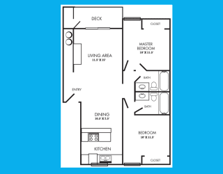 Village Fair Two Bedroom, Two Bathroom