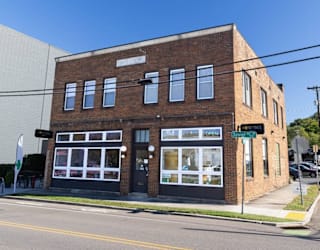 A street view of a building with a sign that reads "Culver's".