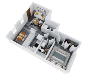 bedroom floor plans at the central apartments near downtown minneapolis mn 55408