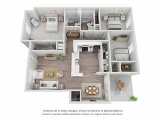a floor plan of a house with a bedroom