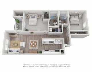a floor plan of a house with a bedroom