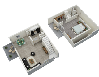 bedroom floor plan an in 2d