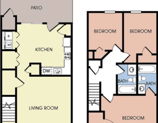 3 Bedroom Townhome at Greens of Concord, Concord, 28025