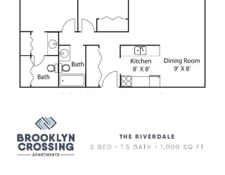 a floor plan of the riverdale house