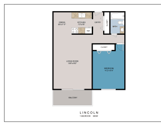 1Bed 1Bath-A at Point of America Apartments, Brooklyn Park, MN